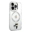 Karl Lagerfeld Husa MagSafe Karl & Choupette iPhone 15 Pro Transparent