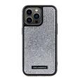 Karl Lagerfeld Husa Rhinestone Plate Metal Logo iPhone 15 Pro Argintiu