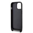 Karl Lagerfeld Husa Saffiano Crossbody Metal Ikonik iPhone 15 Negru