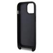 Karl Lagerfeld Husa Saffiano Crossbody Metal Karl&Choupette iPhone 15  Negru