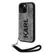 Karl Lagerfeld Husa Sequins Reversible iPhone 15 Negru / Argintiu