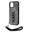 Karl Lagerfeld Husa Sequins Reversible iPhone 15 Negru / Argintiu