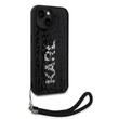 Karl Lagerfeld Husa Sequins Reversible iPhone 15 Negru / Argintiu