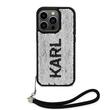 Karl Lagerfeld Husa Sequins Reversible iPhone 15 Pro Negru / Argintiu