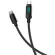Lemontti Cablu Screen Digital Display Type-C la Type-C, Fast Charge, 100W, 2m, Negru
