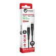 Lemontti Cablu Bending Aluminum Fast Charge Type-C la Type-C, PD 65W, 1.2m, Negru