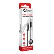Lemontti Cablu Audio Bending Aluminum Type-C la Jack 3.5mm, 1m, Negru