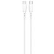 Lemontti Cablu Wind Fast Charge Type-C la Type-C, PD, 65W, 1.2m, Alb