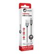 Lemontti Cablu Bending Aluminum USB-A la Lightning MFI, 1.5m, Gri