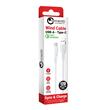 Lemontti Cablu Wind Fast Charge USB-A la Type-C, 1.2m, Alb