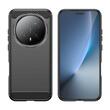 Lemontti Husa Carbon Case Flexible Honor Magic8 Pro Negru