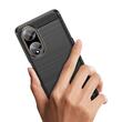 Lemontti Husa Carbon Case Flexible Oppo A98 Negru