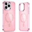 Lemontti Husa Glitter MagSafe iPhone 16 Pro Roz