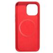 Lemontti Husa Liquid Silicon MagCharge iPhone 14 Pro Max Rosu (protectie 360°, material fin, captusit cu microfibra)
