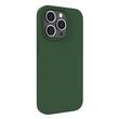Lemontti Husa Liquid Silicon MagCharge iPhone 14 Pro Max Verde (protectie 360°, material fin, captusit cu microfibra)
