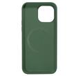 Lemontti Husa Liquid Silicon MagCharge iPhone 14 Pro Max Verde (protectie 360°, material fin, captusit cu microfibra)