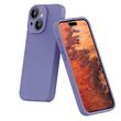 Lemontti Husa Liquid Silicon MagCharge iPhone 15 Gri (protectie 360°, material fin, captusit cu microfibra)