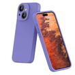 Lemontti Husa Liquid Silicon MagCharge iPhone 15 Lila (protectie 360°, material fin, captusit cu microfibra)