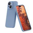 Lemontti Husa Liquid Silicon MagCharge iPhone 15 Plus Albastru (protectie 360°, material fin, captusit cu microfibra)
