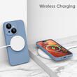 Lemontti Husa Liquid Silicon MagCharge iPhone 15 Plus Albastru (protectie 360°, material fin, captusit cu microfibra)