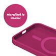 Lemontti Husa Liquid Silicon MagCharge iPhone 15 Plus Roze (protectie 360°, material fin, captusit cu microfibra)