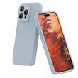 Lemontti Husa Liquid Silicon MagCharge iPhone 15 Pro Albastru (protectie 360°, material fin, captusit cu microfibra)