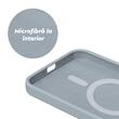Lemontti Husa Liquid Silicon MagCharge iPhone 15 Pro Max Albastru (protectie 360°, material fin, captusit cu microfibra)