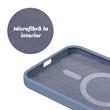 Lemontti Husa Liquid Silicon MagCharge iPhone 15 Pro Max Gri (protectie 360°, material fin, captusit cu microfibra)
