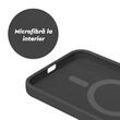 Lemontti Husa Liquid Silicon MagCharge iPhone 15 Pro Max Negru (protectie 360°, material fin, captusit cu microfibra)