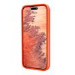Lemontti Husa Liquid Silicon MagCharge iPhone 15 Pro Portocaliu Neon (protectie 360°, material fin, captusit cu microfibra)