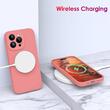 Lemontti Husa Liquid Silicon MagCharge iPhone 15 Pro Roz (protectie 360°, material fin, captusit cu microfibra)