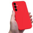 Lemontti Husa Silicon Soft Slim Samsung Galaxy A05s Rosu (material mat si fin, captusit cu microfibra)