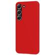 Lemontti Husa Silicon Soft Slim Samsung Galaxy S23 Plus, material mat si fin, captusit cu microfibra, Rosu