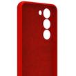 Lemontti Husa Silicon Soft Slim Samsung Galaxy S23 Plus, material mat si fin, captusit cu microfibra, Rosu