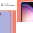 Lemontti Husa Silicon Soft Slim Samsung Galaxy S23 Plus, material mat si fin, captusit cu microfibra, Lila