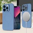 Lemontti Husa Silicon iPhone 15 Pro MagSafe Albastru
