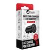 Lemontti Incarcator Auto Fast Charge 30W 5A 2 porturi PD Type C + USB-A QC 3.0,  Negru