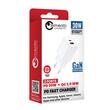 Lemontti Incarcator Retea GaN Dual Port 1x Type-C si 1x USB-A, 30W, EU Plug, Alb