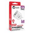 Lemontti Incarcator Retea GaN Fast Charge 45W 1 x PD Type-C + 1 x USB-A Quick Charge 3.0 Alb