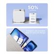 Lemontti Incarcator Retea GaN Fast Charge 45W 1 x PD Type-C + 1 x USB-A Quick Charge 3.0 Alb