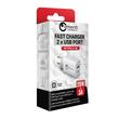Lemontti Incarcator Retea Fast Charge 20W 2 porturi PD Type-C + USB-A Quick Charge 3.0 Alb