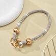 Lemontti Snur de mana pentru telefon Crystal Glow, 30cm, Argintiu