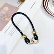 Lemontti Snur de mana pentru telefon Crystal Glow, 30cm, Negru