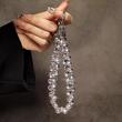 Lemontti Snur de mana pentru telefon Crystal Aurora, 30cm, Transparent