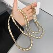 Lemontti Snur telefon cu perle, 120cm, Alb