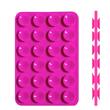 Lemontti Suport Silicon Duo cu ventuze pentru telefon Magenta