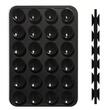 Lemontti Suport Silicon Duo cu ventuze pentru telefon Negru