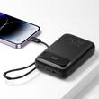 Mcdodo Acumulator Extern Digial Display 10000mAh, 22.5W, cablu Lightning inclus, Negru 