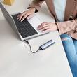 Mcdodo Adaptor OTG Type-C la USB 3.0, Aliaj de aluminiu, Incarcare si sincronizare date, cu indicator luminos, snur de prindere, Negru