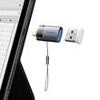 Mcdodo Adaptor OTG USB la Lightning, Aliaj de aluminiu, Incarcare si sincronizare date, cu indicator luminos, cu snur, Negru